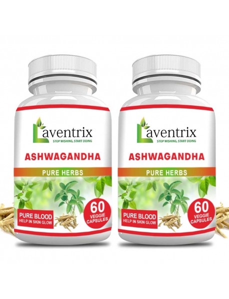Ashwagandha Pure Herbs 2 Bottle