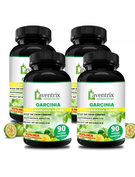 Laventrix Garcinia Cambogia Herbs  (90 caps) 4 Bottle