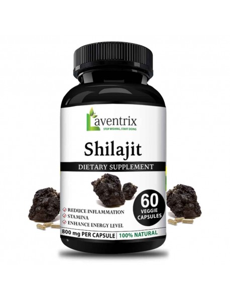 Laventrix Shilajit For Vigour, Vitality And Stamina Boost (60 Caps)